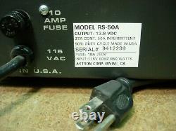 ASTRON RS-50A 13.8VDC 50A POWER SUPPLY- EXCELLENT for 2-way radio and Linear