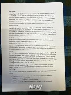 All-valve High Power Stereo Amplifier, Constructed By Hand In The UK