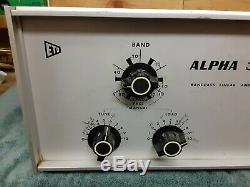 Alpha 374 Bandpass Linear Amplifier Untested