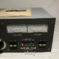 Alpha 76A Amplifier (For Parts)