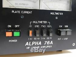 Alpha 76A Ham Radio Amplifier with 3CX800A7 Tubes + Peter Dahl Transformer (nice)