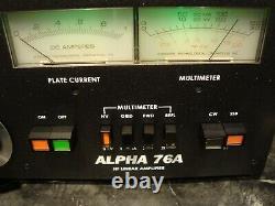 Alpha 76a Hf Linear Amplifier With 2 Eimac 8874 Tubes Very Nice