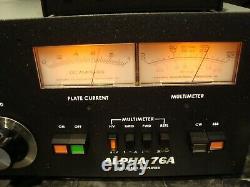 Alpha 76a Hf Linear Amplifier With 2 Eimac 8874 Tubes Very Nice