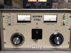 Alpha 77Sx and 77Dx ETO Amplifier Reproduction Front Panel Ham Radio
