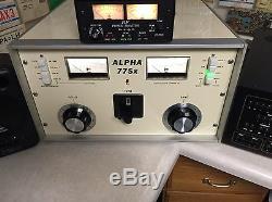 Alpha 77Sx and 77Dx ETO Amplifier Reproduction Front Panel Ham Radio