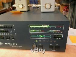 Alpha 87A Auto Tuning HF Ham Radio Amplifier with Optional Fan (soft tubes)