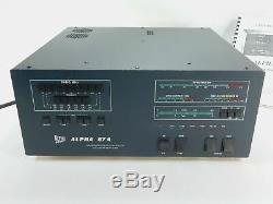 Alpha 87A Ham Radio Amplifier with Peter Dahl Transformer + Manual SN 8710134