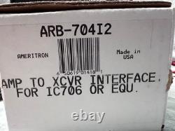 Ameritron ARB-704I2 amplifier to transceiver interface for Icom IC-706