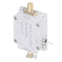 Amplifier Easy Adjustment 0.5-3.5GHz Frequency 35dB Gain LNA 5V