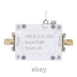 Amplifier Easy Adjustment 0.5-3.5GHz Frequency 35dB Gain LNA 5V