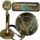 Astatic D-104 Golden Eagle Lollipop Microphone Stand Cb Ham Radio 4 Pin Untested