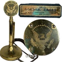 Astatic D-104 Golden Eagle Lollipop Microphone Stand CB Ham Radio 4 Pin untested