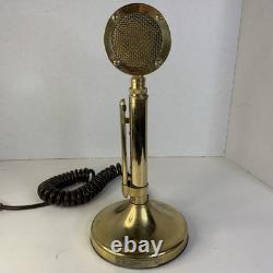 Astatic D-104 Golden Eagle Lollipop Microphone Stand CB Ham Radio 4 Pin untested