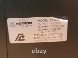 Astron RS35A Linear Regulated DC 35A Power Supply Black Ham Radio TESTED