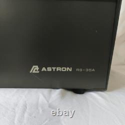Astron RS-35A Linear Regulated DC Power Supply 35A Peak Ham Radio Tested