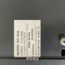 Astron RS-35A Linear Regulated DC Power Supply 35A Peak Ham Radio Tested