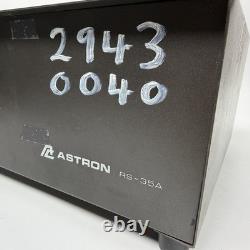 Astron RS-35A Linear Regulated DC Power Supply 35A Peak Ham Radio Tested