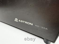 Astron RS-35A Linear Regulated DC Power Supply 35A Peak Ham Radio Tested Good