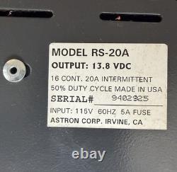 Astron Rs-20a Linear Power Supply