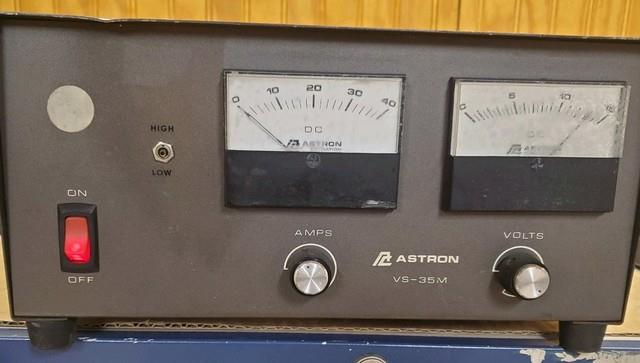 Astron Vs-35m Power Supply With Meters And Adjustable Voltage 35amp Tested