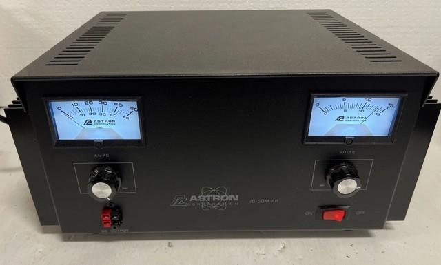 Astron Vs-50m-ap Astron Vs-50m Linear Metered Power Supply, Var. 2-15vdc, 50a
