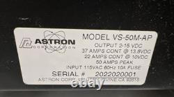 Astron VS-50M-AP Astron VS-50M Linear Metered Power Supply, var. 2-15VDC, 50A