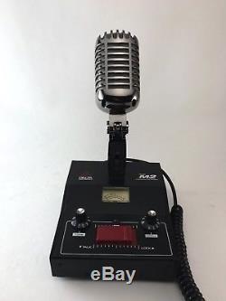 Delta M2 Chrome CB/Ham Radio Base Microphone - Amplified, Dynamic, With Tone & Modulation Controls, 4-Pin