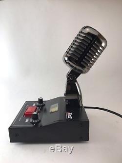 BLACK CHROME DELTA M2 AMPLIFIED DYNAMIC POWER BASE 6 pin Ranger Radio CB HAM MIC