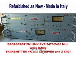 BROADCAST FM LINK RVR 2470/2490 Mhz WIDE BAND 2 YAGI