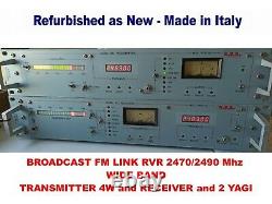 BROADCAST FM LINK RVR 2470/2490 Mhz WIDE BAND 2 YAGI