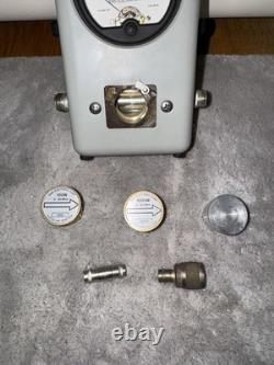 Bird Thruline Model 43 RF Wattmeter + 100W & 1000W Slugs + Leather Case