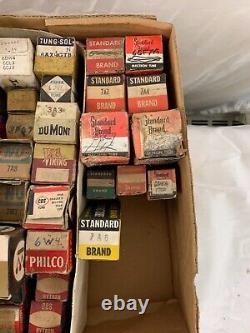 Box Lot of 189-Vintage TV / AUDIO /AMPLIFIER / HAM / RADIO Tubes