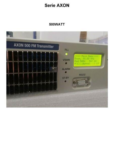 Broadcast Prof Axon 500w Mpx Fm Transmitter Wide Band 88 108 Mhz New