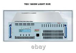 Broadcast Prof RVR TEX 1600w LIGHT FM Transmitter Wide Band 88 108 Mhz NEW