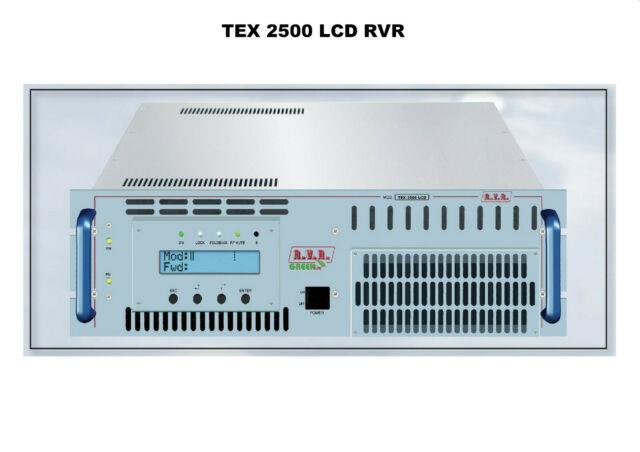 Broadcast Prof Rvr Tex 2500w Lcd Fm Transmitter Wide Band 88 108 Mhz New