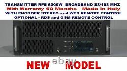 Broadcast Professional 12000w FM Stereo Transmitter Wide Band 88 108 Mhz