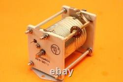 CARDWELL 229-201 10uH VARIABLE ROLLER INDUCTOR COIL ANTENNA TUNER LINEAR AMP