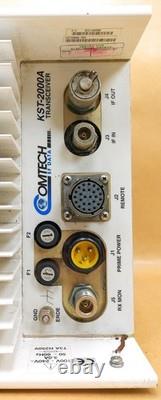 Comtech KST-2000A KU-Band Transceiver Amplifier For Satellite Communication Comtech KST-2000A KU-Band Transceiver Amplifier For Satellite Communication