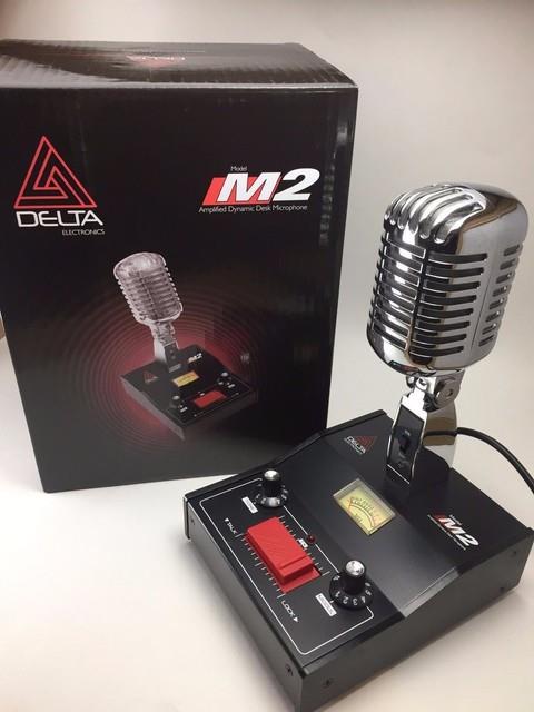Delta 6 Pin Ranger M2 Dynamic Amplified Power Base Microphone Cb Ham Desk Mic