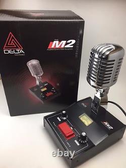 DELTA M2 AMPLIFIED DYNAMIC POWER BASE MICROPHONE 4 pin Cobra CB HAM LOUD MIC DELTA M2 AMPLIFIED DYNAMIC POWER BASE MICROPHONE 4 pin Cobra CB HAM LOUD MIC