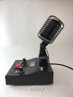 DELTA M2 BLACK CHROME AMPLIFIED DYNAMIC POWER BASE 6 Pin Ranger Radio CB HAM MIC