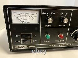 Dentron Clipperton-L 572B Tube Ham Radio Amplifier Powers On Untested