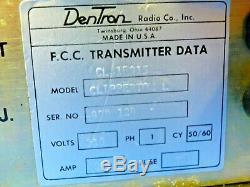 Dentron Clipperton L Linear Amplifier Serial # 000124 572B Tubes wCopy of manual
