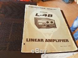 Drake L4B HF Linear Amplifier, L4PS Power Suply. Manuals. WORKING GOOD