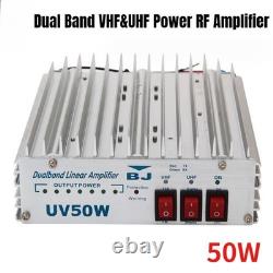 Dual Band VHF&UHF Power RF Amplifier 50W Linear only use FM UV Bi-Band Amplifier