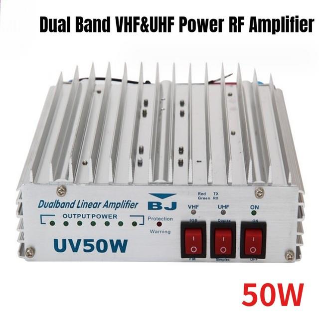 Dual Band Vhf&uhf Power Rf Amplifier 50w Linear Only Use Fm Uv Bi-band Amplifier