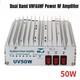 Dual Band Vhf&uhf Power Rf Amplifier 50w Linear Only Use Fm Uv Bi-band Amplifier