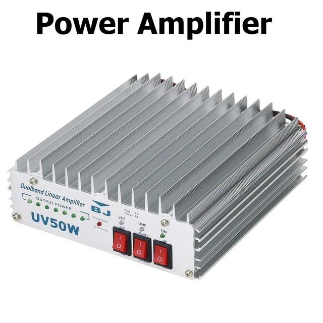 Dual Band Vhf&uhf Power Rf Amplifier 50w Linear Only Use Fm Uv Bi-band Amplifier