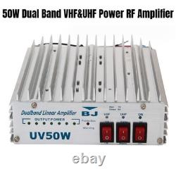 Dual Band VHF&UHF Power RF Amplifier 50W Linear only use FM UV Bi-Band Amplifier