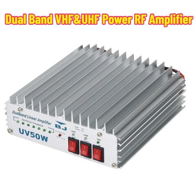 Dual Band Vhf&uhf Power Rf Amplifier Linear Only Use Fm Uv Bi-band Amplifier 50w